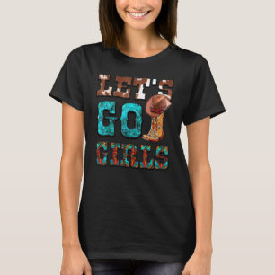 Laten we gaan Meisjes Vintage Western Country Cowg T-shirt