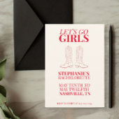 Laten we gaan meisjes vrijgezelle kaart