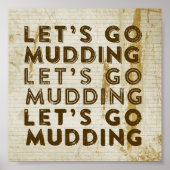 Laten we gaan Mudding Poster (Voorkant)