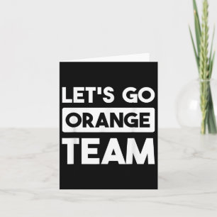 Laten we gaan oranje team oorlog spel competitie z kaart