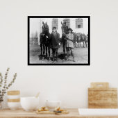 Laten we gaan paard Riding 1921 Poster (Keuken)