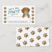 Laten we gaan Pawty Potty Training Rewards Punch K Visitekaartje (Voorkant / Achterkant)