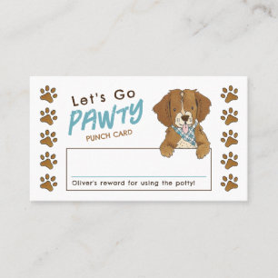 Laten we gaan Pawty Potty Training Rewards Punch K Visitekaartje
