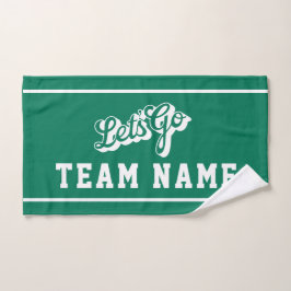 Laten we gaan Persoonlijk Team Rally Groen en Wit Handdoek