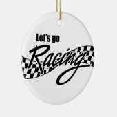 Laten we gaan racen keramisch ornament (Rechts)