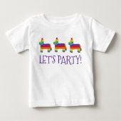 Laten we gaan. Rainbow Baby Birthday Fiesta Piñata (Voorkant)