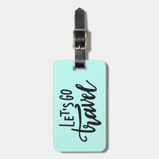 Laten we gaan reizen bagagelabel (Voorkant verticaal)