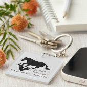 Laten we gaan Riding Horses Funny Quote Sleutelhanger (Voorkant Rechts)