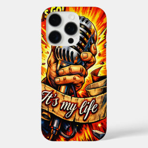 Laten we gaan! Rock- en muziekgeïnspireerde stripb iPhone 16 Pro Hoesje