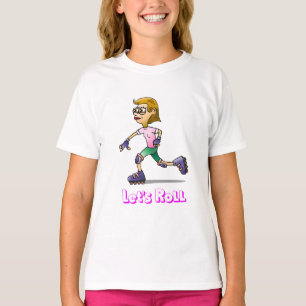 Laten we gaan rol-schaatsen t-shirt