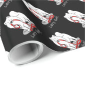 Laten we gaan! Samoyed & leash Cadeaupapier (Rol Hoek)