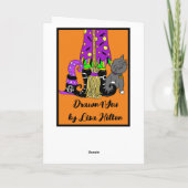 Laten we gaan schoppen | Witch's Broom Kaart (Achterkant)