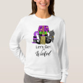 Laten we gaan schoppen | Witch's Broom T-shirt (Voorkant)