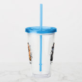 Laten we gaan schoppen | Zwarte heekkat Acryl Drinkbeker (Rechts)