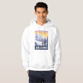 Laten we gaan skiën  Print Hoodie (Voorkant volledig)