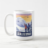 Laten we gaan skiën Print Koffiemok (Links)
