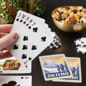 Laten we gaan skiën  Print Pokerkaarten (Insitu)