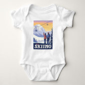 Laten we gaan skiën Print Romper (Voorkant)