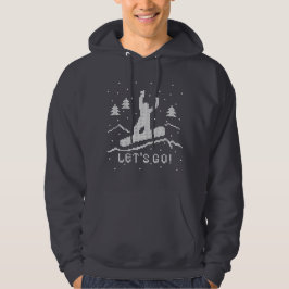 Laten we gaan Snowboarding! Hoodie