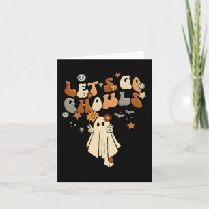 Laten we gaan spoken comfortabele Halloween gezell Kaart