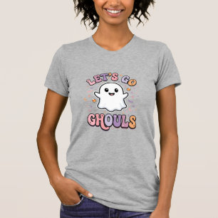 Laten we gaan spoken Schattig Halloween spook graf T-shirt