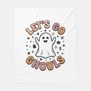 Laten we gaan spoken Schattig Halloween spookje  Fleece Deken