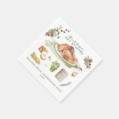 Laten we gaan stuwen | Thanksgiving Friendsgiving Servet (Hoek)