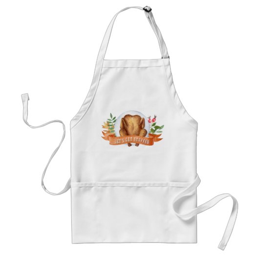 Laten we gaan stuwen | Thanksgiving Turkije Apron Standaard Schort (Voorkant)