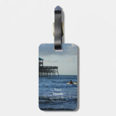 Laten we gaan surfen bagagelabel (Achterkant verticaal)