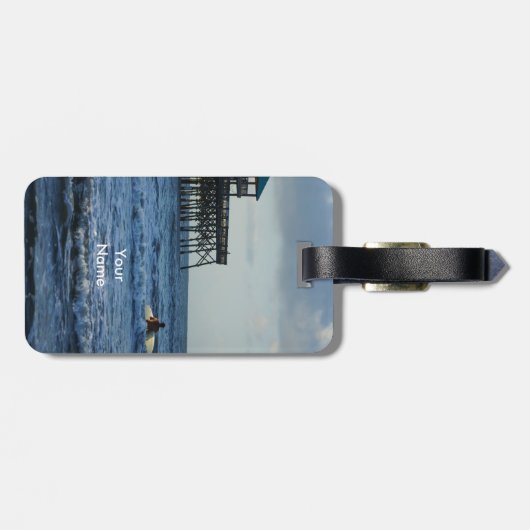 Laten we gaan surfen bagagelabel (Achterkant horizontaal)