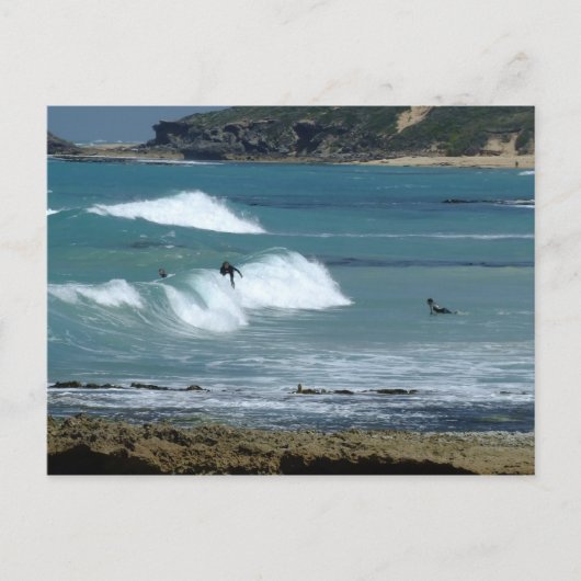 Laten we gaan surfen! briefkaart (Voorkant)