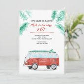 Laten we gaan surfen uitnodiging (Staand voorkant)