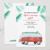 Laten we gaan surfen uitnodiging (Voorkant / Achterkant)