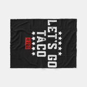 Laten we gaan Taco &#; Fleece Deken (Voorkant (Horizontaal))