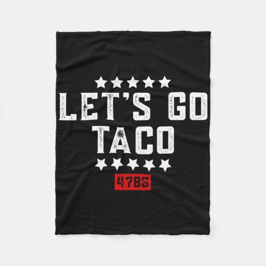 Laten we gaan Taco &#; Fleece Deken (Voorkant)