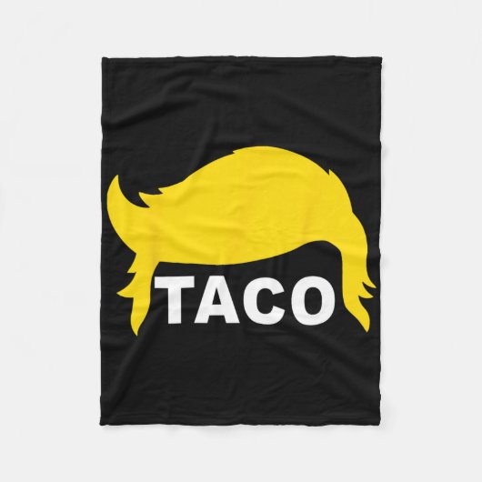 Laten we gaan Taco Funny Taco Hair Fleece Deken (Voorkant)
