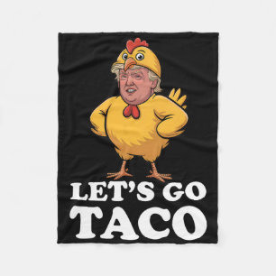 Laten we gaan Taco Grappig Altijd Kippen uit Chick Fleece Deken