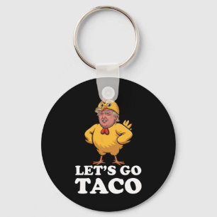 Laten we gaan Taco Grappig Altijd Kippen uit Chick Sleutelhanger