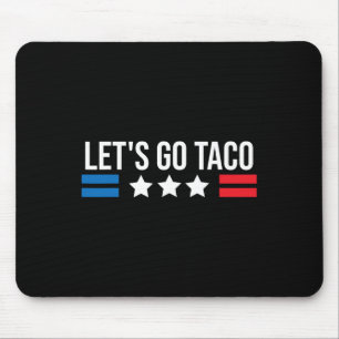 Laten we gaan Taco Grappig Usa Ons Vintage Vlag 1 Muismat