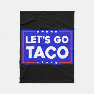 Laten we gaan Taco Grappige T.a.c.o Laten we gaan  Fleece Deken