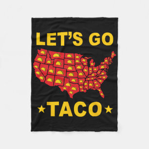 Laten we gaan Taco Grappige Trump Ontwijkt Altijd  Fleece Deken
