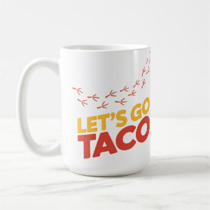 Laten we gaan TACO kip voetafdrukken Koffiemok