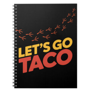 Laten we gaan TACO kip voetafdrukken Notitieboek