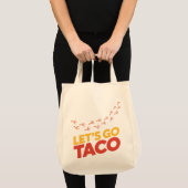 Laten we gaan TACO kip voetafdrukken Tote Bag (Voorkant (product))