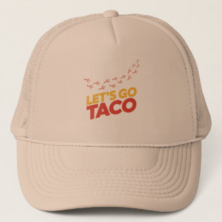 Laten we gaan TACO kip voetafdrukken Trucker Pet