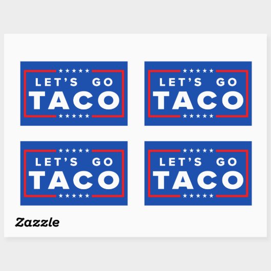 Laten we gaan Taco Sticker (Vel)