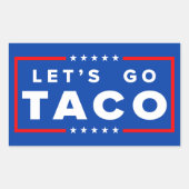 Laten we gaan Taco Sticker (Voorkant)