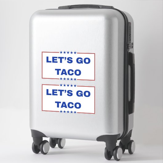 Laten we gaan Taco Stickers (Koffer)
