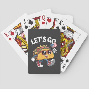 Laten we gaan TACO Trump 4 juli Taco Liefhebbers Pokerkaarten