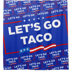 Laten we gaan Taco Trump altijd kippen uit grappig Douchegordijn